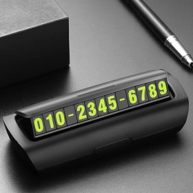 Resim Suosheng Gizli Aydınlık Araba Telefon Numarası Plaka Geçici Park Iç Araba Aksesuarı (Yurt Dışından) 