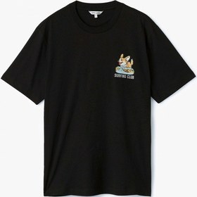 Resim Koton Kısa Kollu Pamuklu Bisiklet Yaka Köpek Baskılı Tişört Siyah 5sam10048hk Siyah 