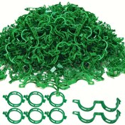 Resim 300/500 adet Yeşil Plastik Bitki Destek Klipsi - Tırmanma Bitkileri, Üzüm ve Çiçekler için Dayanıklı Domates Tırmanma Çubukları - Bahçe, Çiftlik ve Açık Hava Kullanımı için Güvenli Tutuş, Bahçe için Domates Kafesleri, Tırmanma Bitkileri Çubukları, Sağlam İnşaat 