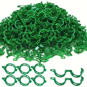 Resim 300/500 adet Yeşil Plastik Bitki Destek Klipsi - Tırmanma Bitkileri, Üzüm ve Çiçekler için Dayanıklı Domates Tırmanma Çubukları - Bahçe, Çiftlik ve Açık Hava Kullanımı için Güvenli Tutuş, Bahçe için Domates Kafesleri, Tırmanma Bitkileri Çubukları, Sağlam İnşaat 