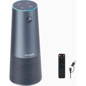 Resim Nuroum C40 2k Konferans Kamerası Mikrofonlu Hoparlörlü 120° Geniş Açı Otomatik Kadrajlı 