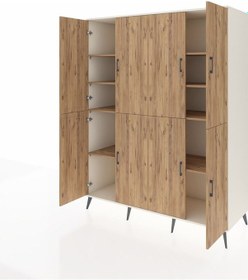 Resim Kronos Gardrop 8 Raflı 8 Kapaklı 176x59x221 Aytaşı-çam Çam 