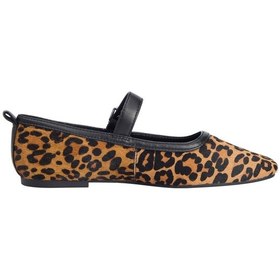 Resim Tommy Hilfiger Tjw Maryjane Leopard Ballerına Kadın Kahverengi Ayakkabı - En0en02885 Kahverengi 