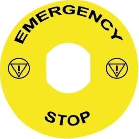 Resim Schneider Electric Schneıder,90 mm Acil Stop Etiketi ZBY8330 