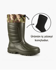 Resim Sonimix Avcı Çizmesi, Termal Çizme - Kamuflaj Desen Haki 