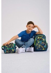 Resim Coral High Kids Nefti Siyah Tamir Seti Desenli 3'lü Okul Çanta Seti Set0114417 