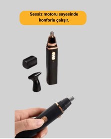 Resim shopwave USB Şarjlı Sessiz Burun ve Kulak Kılı Temizleme Cihazı 