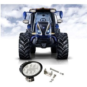 Resim Traktör Oval Led Kabin Lamba 8 Ledli 