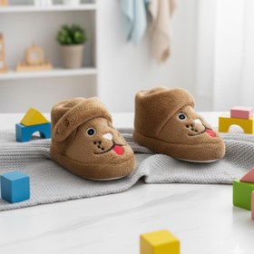 Resim Oksit Sevimli Hayvanlar Cırtlı Kaydırmaz Taban Kreş Ev Okul Ayakkabısı Bebek Çocuk Panduf Ev Botu 