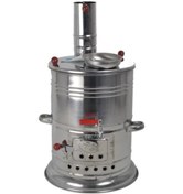 Resim Zarif-İş 5 lt Tek Musluklu Odunlu Semaver 430 Kalite Krom 