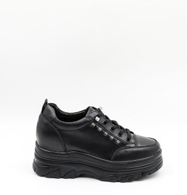 Resim Guja İthal Dolgu Topuk Taş Detaylı Sneakers Kadın Spor Ayakkabı GJ361 Kömür 