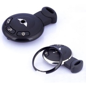 Resim Mini Cooper Kumanda Halkası Alüminyum R55 R56 R57 R58 R59 R60 Metal Kumanda Çerçevesi Siyah 