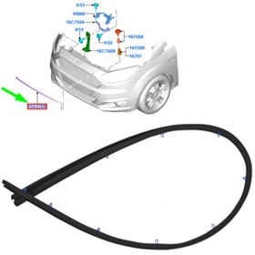 Resim Ford Courier Kaput Orta Fitili [Eski Model Tip] 2014-2018 