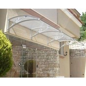 Resim Tf Delux Seri 1,12 Alüminyum Ayaklı Sundurma 360 X 100 Gri 3 Mm Solid Levha 