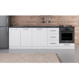 Resim Minar 255 Cm Mutfak Dolabı Beyaz 255-B3-Alt Modül Beyaz 