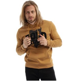 Resim Polostate Erkek Polo State Süzine Nakışlı Kapüşonlu Sweat Kahverengi 