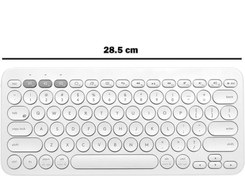 Resim Acer Iconia Tab M10 10.1\ Uyumlu Kablosuz Bluetooth Pilli Türkçe Q Klavye - Beyaz 
