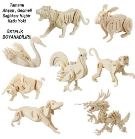 Resim 3D Ahşap Puzzle - Çocuk Odası 