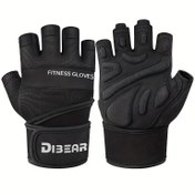 Resim Unisex Fitness Antrenman Eldivenleri - Bilek Desteği ile Yarım Parmak Tasarımı, Spor Salonu için Süper İnce Lif, Halter ve Çanlar - Erkekler & Kadınlar İçin İç/Dış Mekan Egzersiz Eldivenleri 