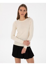 Resim Pierre Cardin Kadın Ekru Kazak /triko 50315758-vr019 Ekru 