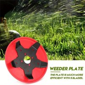 Resim 5-Bıçaklı Weeder Trimmer Başlığı Fırça Kesicileri ve Çim Biçimleri için - Dayanıklı Metal Bahçe Aracı Ergonomik Kırmızı ve Siyah Tasarım, Verimli Weeding ve Mowing Pirinç Alanları, Kuru Toprak ve Çim Bakımı için, Çim Biçimi Aksesuarları, Sağlam Yapı 