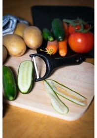 Resim Solingen Mat Siyah Sapan Soyacak Paslanmaz Alman Çeliği, Ergonomik Sap, Çift Yönlü Kullanım-186 Siyah 