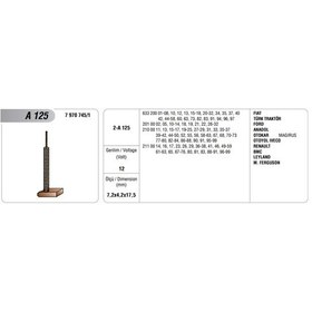 Resim Mega Alternatör Kömürü Mako Tipi A-125 N11.13890 