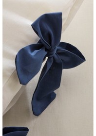 Resim Karaca Home Melanie %100 Pamuk 2'li Yastık Kılıfı Mavi Mavi 