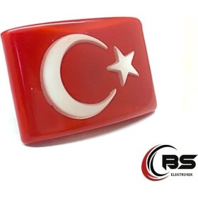 Resim BS.Elektronik Türk Bayrağı Kaliteli Etiket Panjur Arması 3 Boyutlu Vidalı Arma (459474569) 