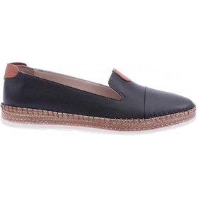 Resim Dgn P01-22y Bayan Strobelli Anatomıc Footwear Deri Ayakkabı P01-1512-R1534 Siyah 