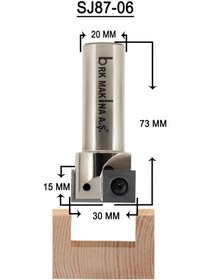 Resim BRK MAKİNA 30 Mm Tarama Saplı Jiletli Freze 