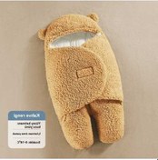 Resim Didadodo Çift Amaçlı Kalın Bebek Yorganı 0 - 3 Ay - Haki Haki 