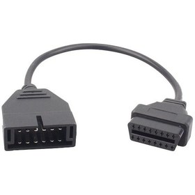Resim Gm Obd2 Araç 12 Pin 16 Pine Çeviren Adaptör Bağlantı Kablosu 