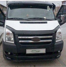 Resim Eurocap Ford Transit Ön Kaput Koruyucu Rüzgarlık 3Mm Abs 06-13 