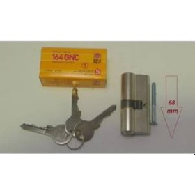 Resim Kale Kilit Kapı Göbeği Kale 164 Gnc 68mm Barel 3 Anahtar Nikel 