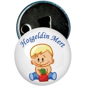 Resim Famous Bebek Şekeri Magnet Bebek Mevlüt Hediyelik Isimli Kapak Açacak (434856292) 