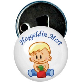 Resim Famous Bebek Şekeri Magnet Bebek Mevlüt Hediyelik Isimli Kapak Açacak (434856292) 
