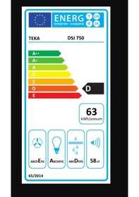 Resim Teka DSJ 750 Ultra Slim Duvar Tipi 70 CM Davlumbaz 