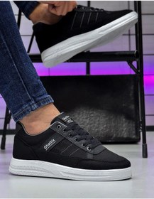 Resim Ghattix Erkek Keten Sneaker Ayakkabı Siyah Siyah Siyah Siyah 