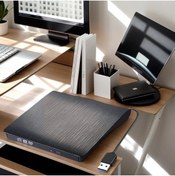 Resim Monozone Ultra İnce Writer 3.0 Harici Uyumlu Dvd Rw Cd Dvd Yazıcı Okuyucu Macbook Slim External Optik Sürücü 