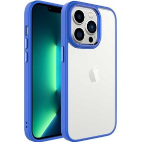 Resim iPhone Uyumlu 14 Pro Max Kılıf Sararmaz Defens Armour Krom Case 