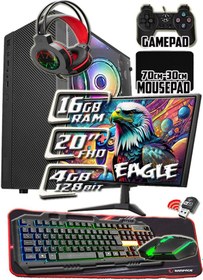 Resim Warbox Eagle X5650 16 GB 256 GB SSD R724 4 GB 20" W10P Masaüstü Bilgisayar 