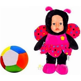 Resim Peluş Pembe Arı Maya 30 Cm Ve Peluş Top 12 Cm - 2 Ürün 1 Arada Oyuncak Pembe 