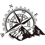 Resim Gajeena Suv Araçları İçin Dayanıklı Vinyl Kompas Sticker - Su Ve Güneş Direnci, Traşsız Çıkarma, Siyah Renk - D-813 