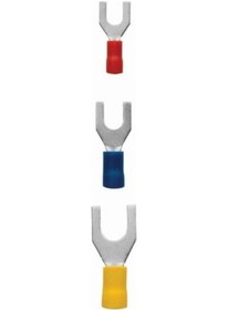 Resim Sv 1.25-4 0.50-1.50 Mm Kırmızı Çatal Tip Izoleli Kablo Ucu 10 Ade 