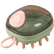 Resim Mirror Saç Şampuan Fırçası Saç Kafa Derisi Masajı ile Yumuşak Silikon Fırça Kafası Evcil Hayvan Yeşili (Yurt Dışından) 