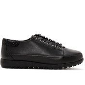 Resim Kadın Siyah Deri Casual Sneaker Derimod