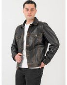 Resim Dericlass James Vintage Erkek Hakiki Deri Ceket 001 