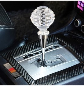 Resim Sones Evrensel Araba Yuvası Şekilli Kristal Dişli Kafası Vites Topuzu 