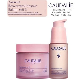 Resim Resveratrol Kaşmir Bakım Seti 3 Gece Krem - Serum Orijinal Boy Set 